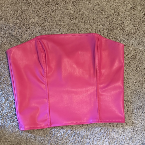 H&M Tops - Worn once H&M Faux Leather Top